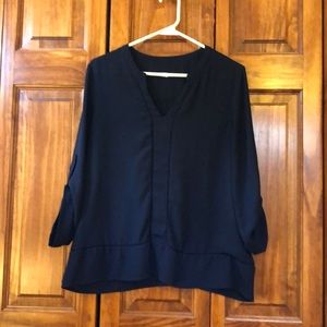Navy blouse